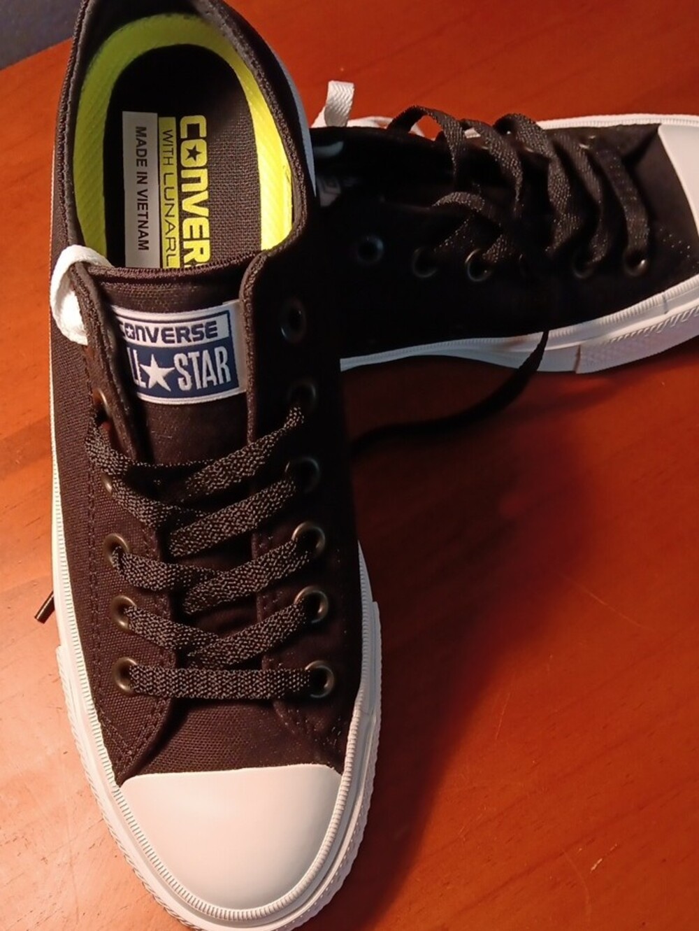 Converse Black and White Low-Top Canvas Sneakers - Picture 3 of 5